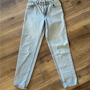 Levi's Light Wash High-Rise Straight Jeans